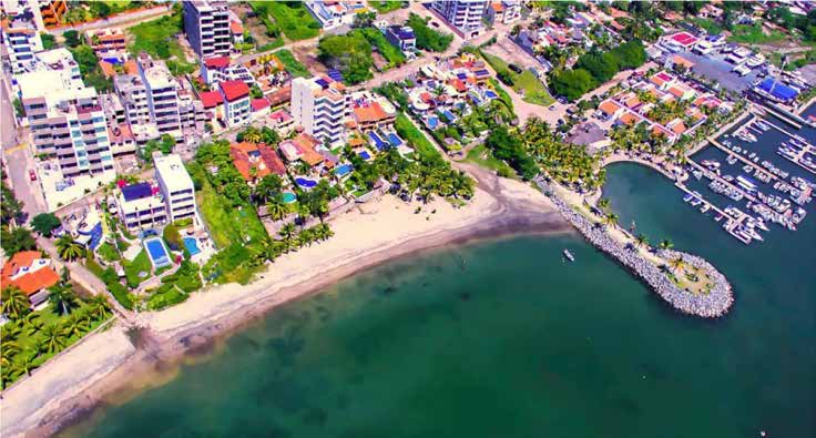 La Cruz shoreline and marina from the ISA orientation PDF