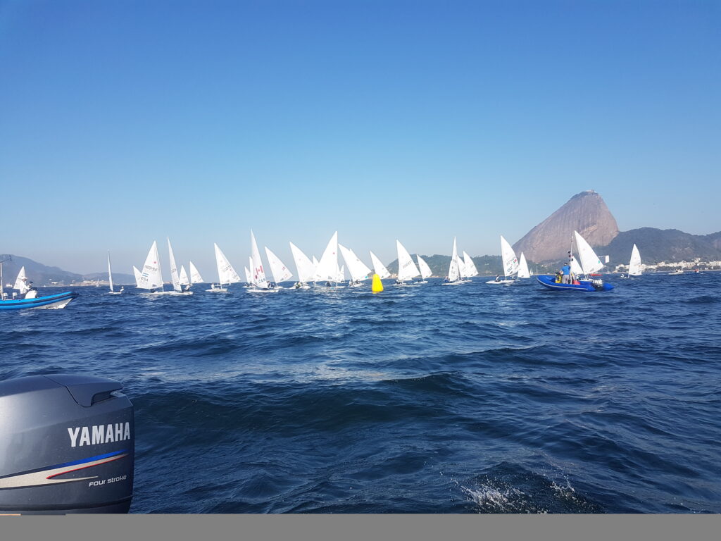 Olympic laser sailing